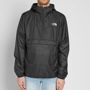 The North Face Hooded Windbreaker/Anorak Men's Jacket S/P kangaroo Pocket Black